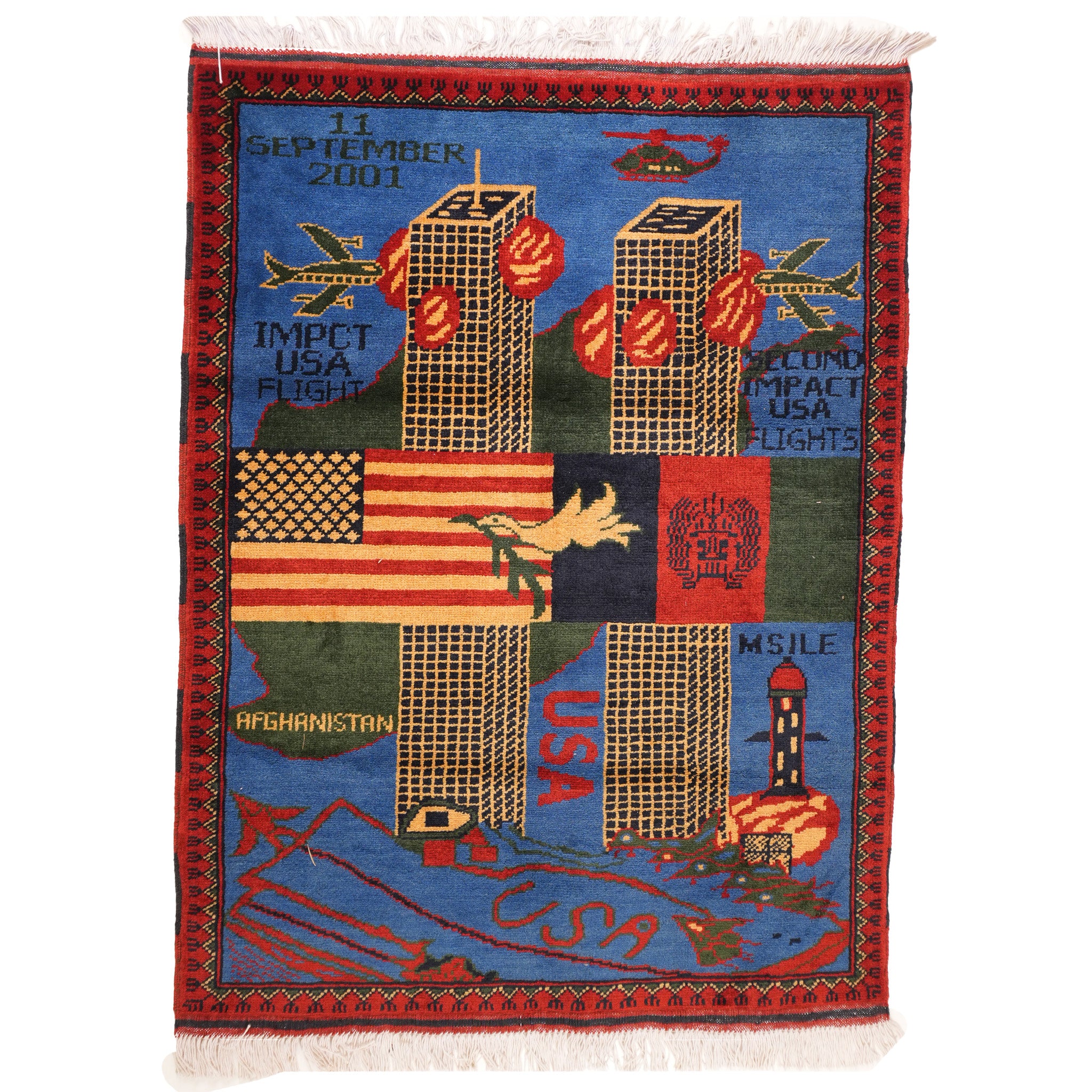 Afghan 9/11 Peace Rug - Image 2
