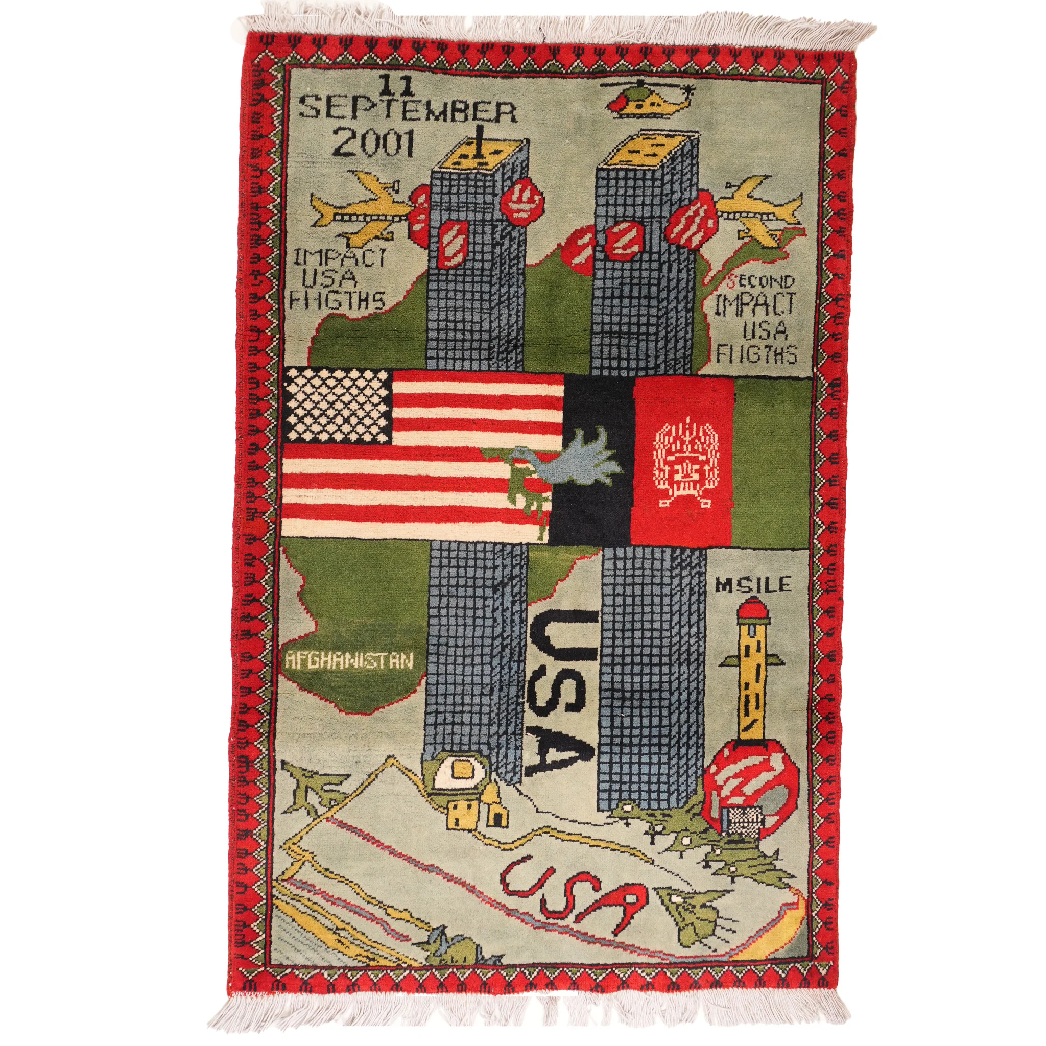 Afghan 9/11 Peace Rug - Image 6