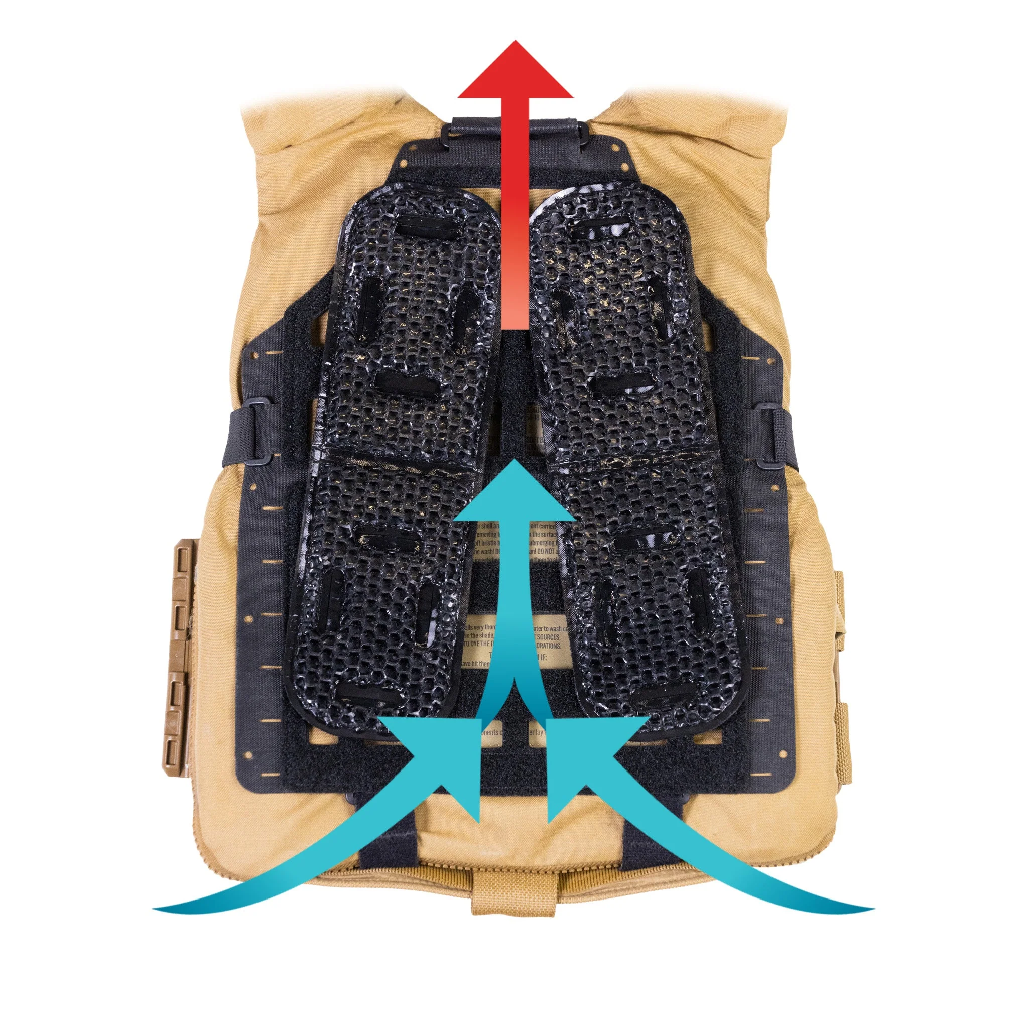 CATAMARAN Gen 3 Combo (Universal MOLLE Plate Carrier Hydration and Ventilation Adapter Panel for ICEVENTS®) - Image 3