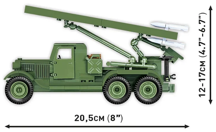 COBI BM-13 Katyusha (ZIS-6) Rocket Launcher: Set #2280 - Image 6