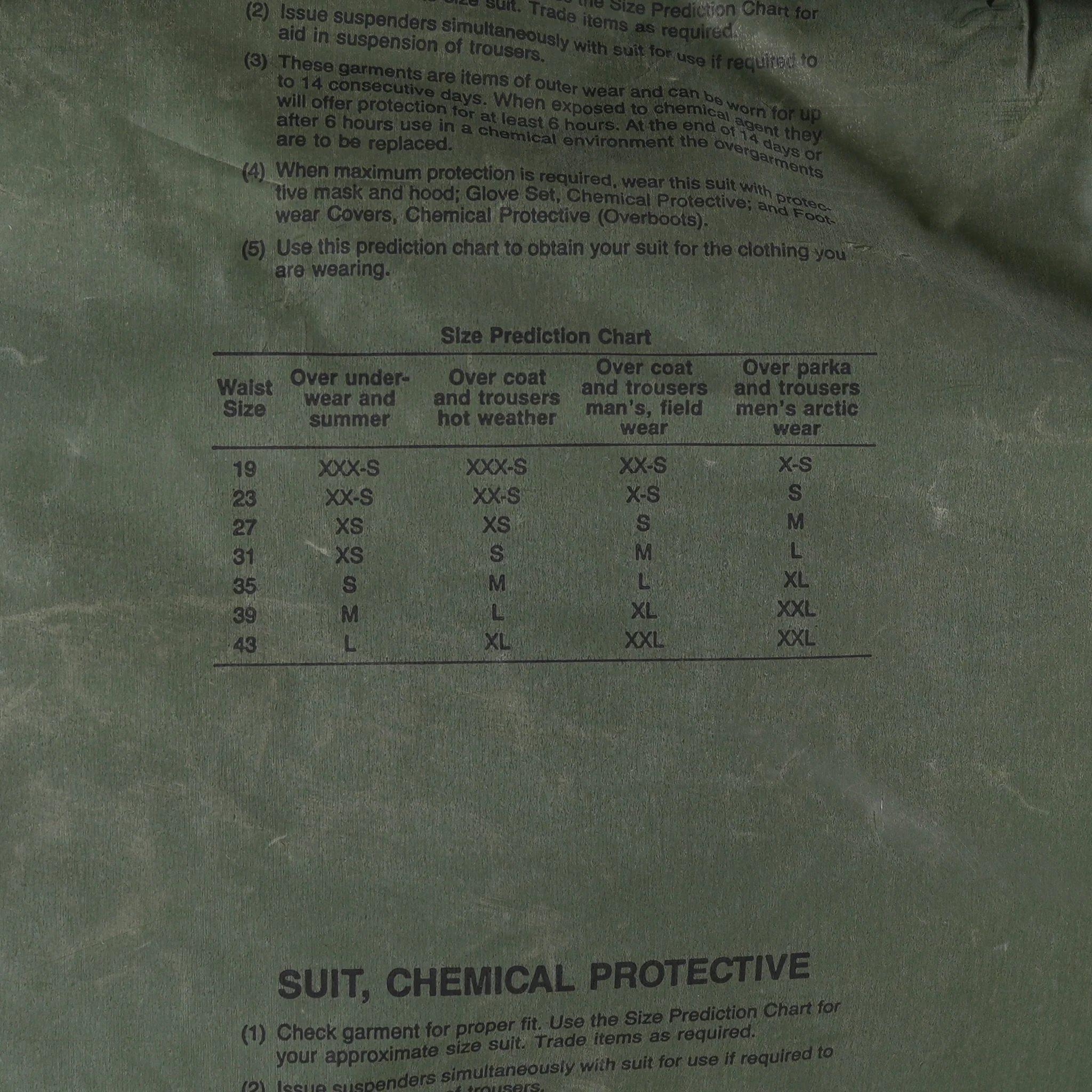 Deadstock USGI M81 Chemical Suits - Image 9