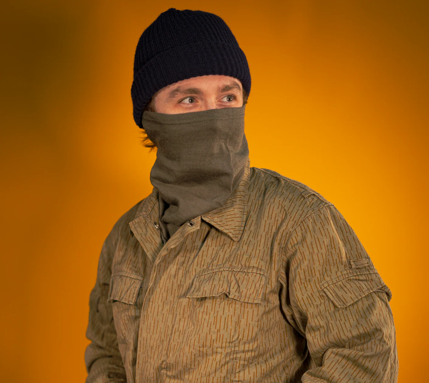 East German OD Wool Neck Gaiter - Image 2
