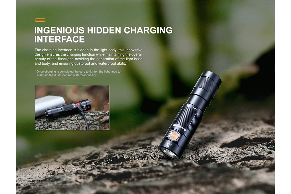 Fenix E09R Rechargeable High-Output Flashlight  - 600 Lumens - Image 6