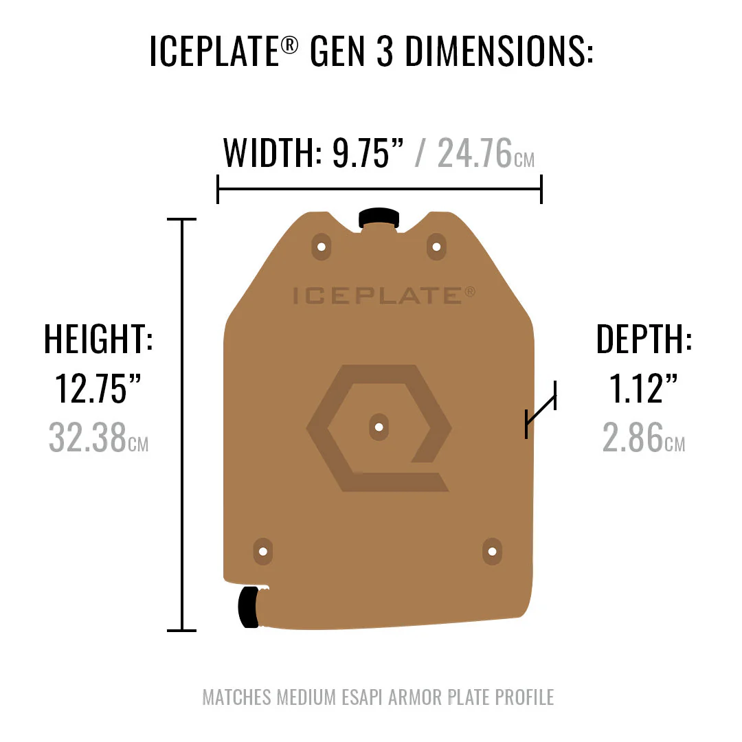 ICEPLATE® Gen 3 Plate Carrier Water Bladder (52.4 oz. / 1550ml) - Image 2