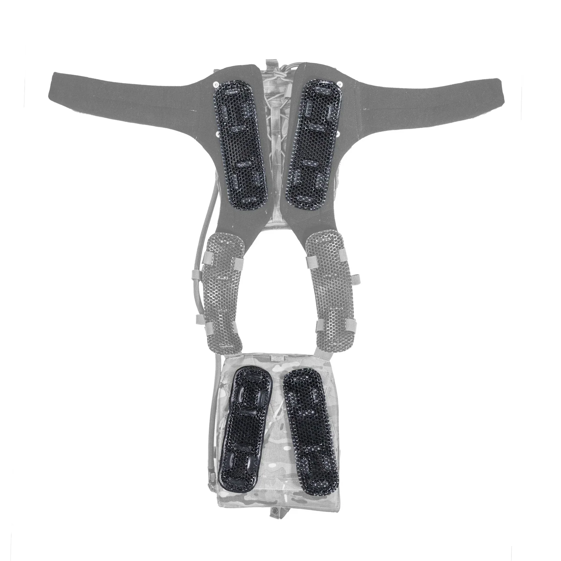 ICEVENTS® Classic Plate Carrier Ventilation Pontoons (Crye AVS Harness Pad Set, hook backing, 2 / 4 / 6 Packs, fits any loop-lined plate carrier, cummerbund) - Image 11