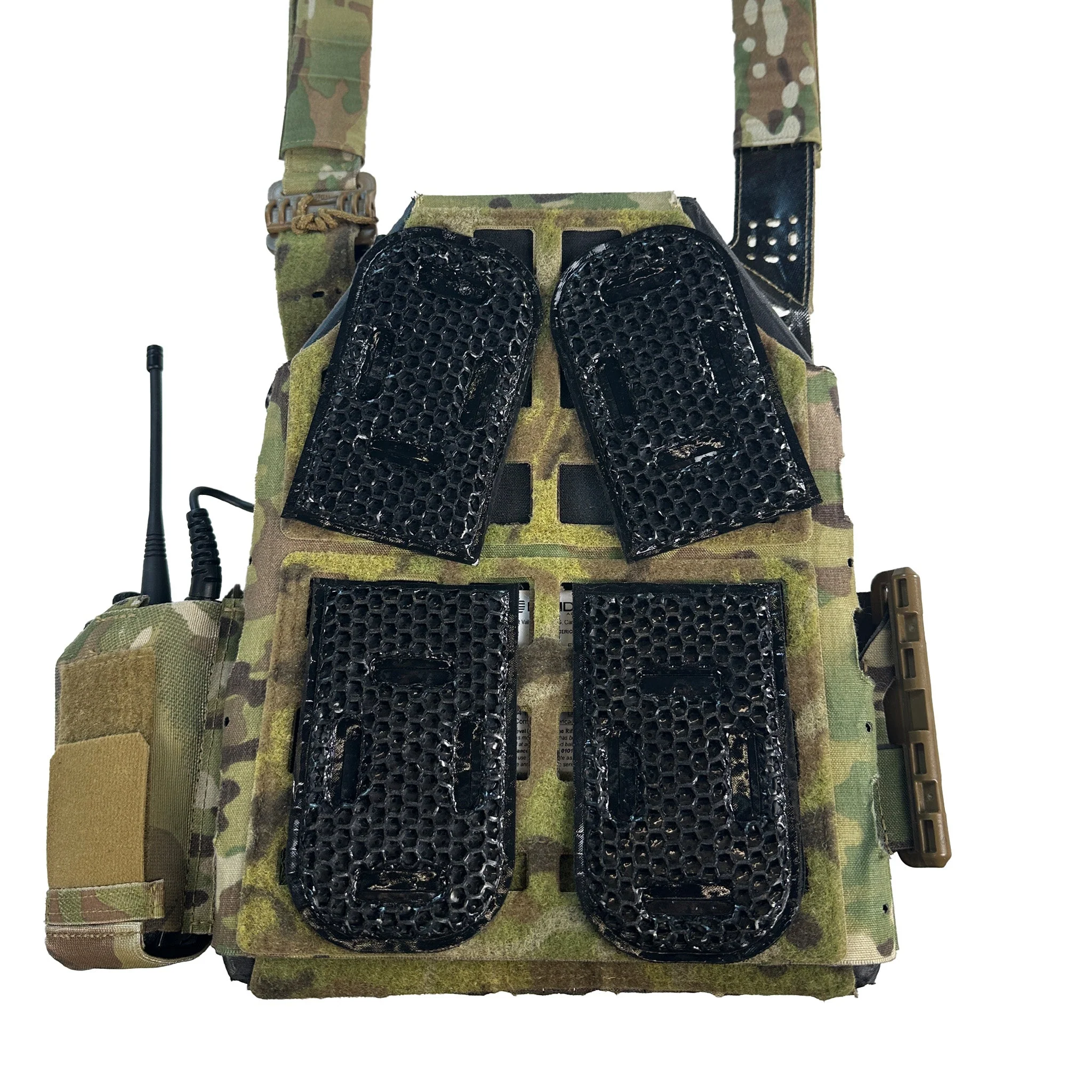 ICEVENTS® Classic Plate Carrier Ventilation Pontoons (Crye AVS Harness Pad Set, hook backing, 2 / 4 / 6 Packs, fits any loop-lined plate carrier, cummerbund) - Image 14
