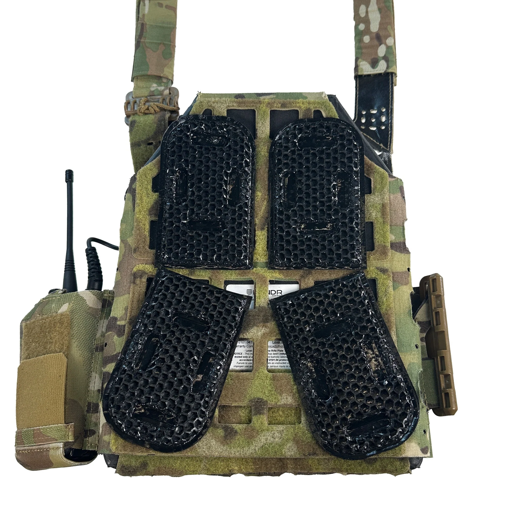 ICEVENTS® Classic Plate Carrier Ventilation Pontoons (Crye AVS Harness Pad Set, hook backing, 2 / 4 / 6 Packs, fits any loop-lined plate carrier, cummerbund) - Image 15
