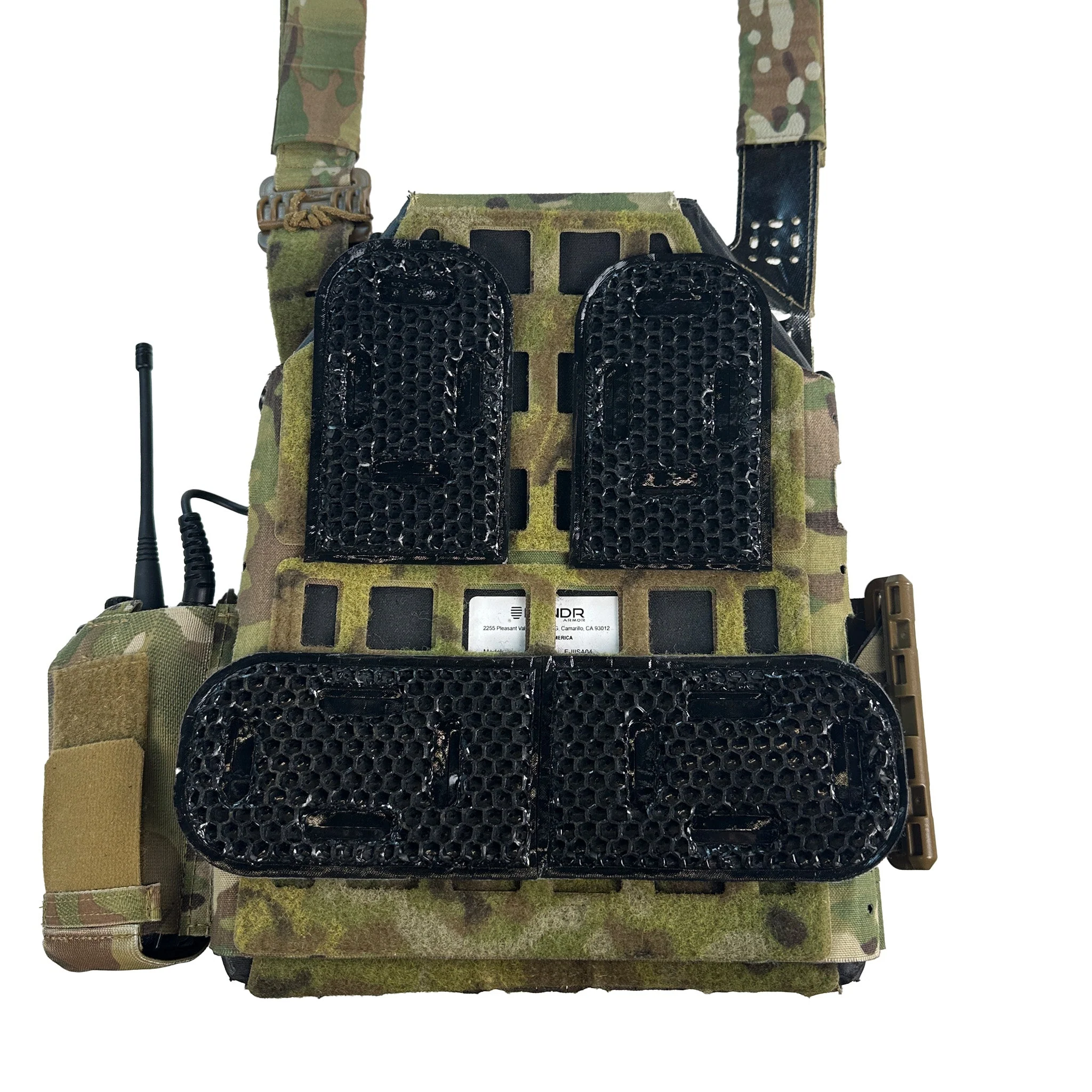 ICEVENTS® Classic Plate Carrier Ventilation Pontoons (Crye AVS Harness Pad Set, hook backing, 2 / 4 / 6 Packs, fits any loop-lined plate carrier, cummerbund) - Image 16