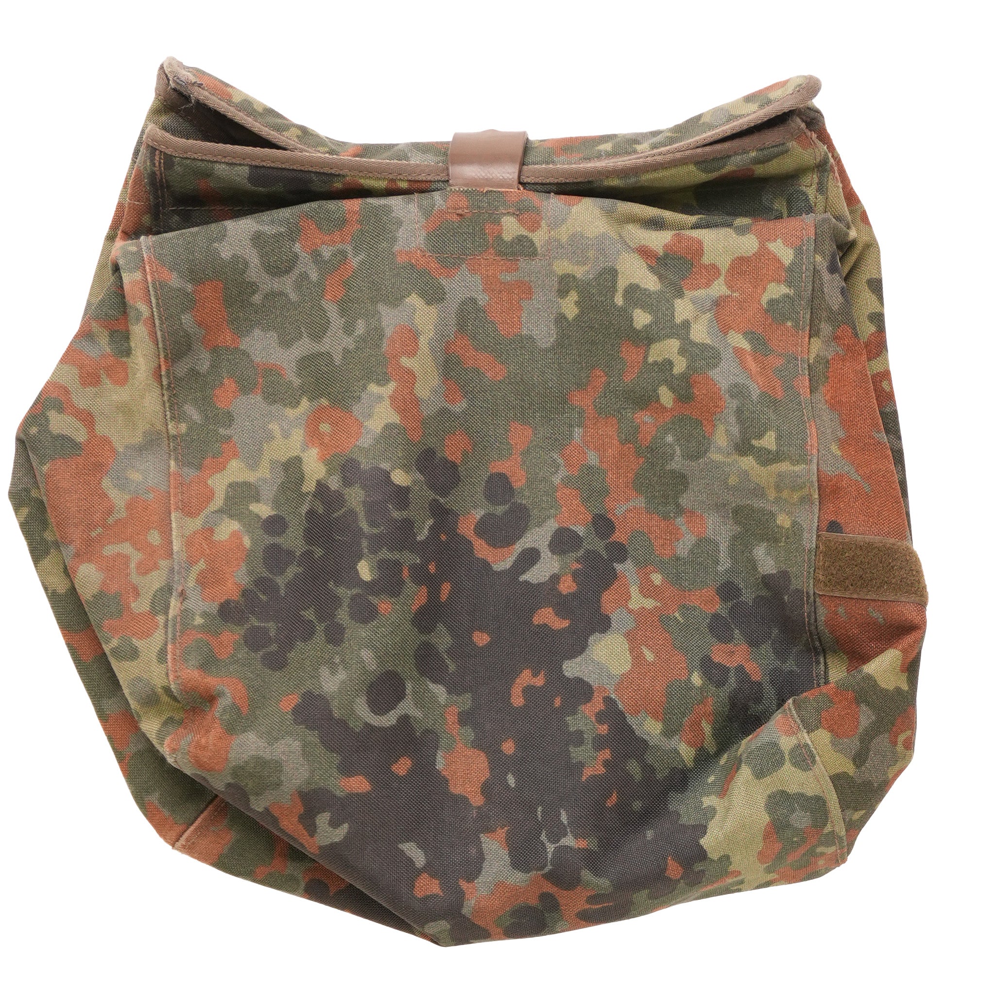 Issued German Flecktarn Gas Mask Bag w/Strap - Image 2