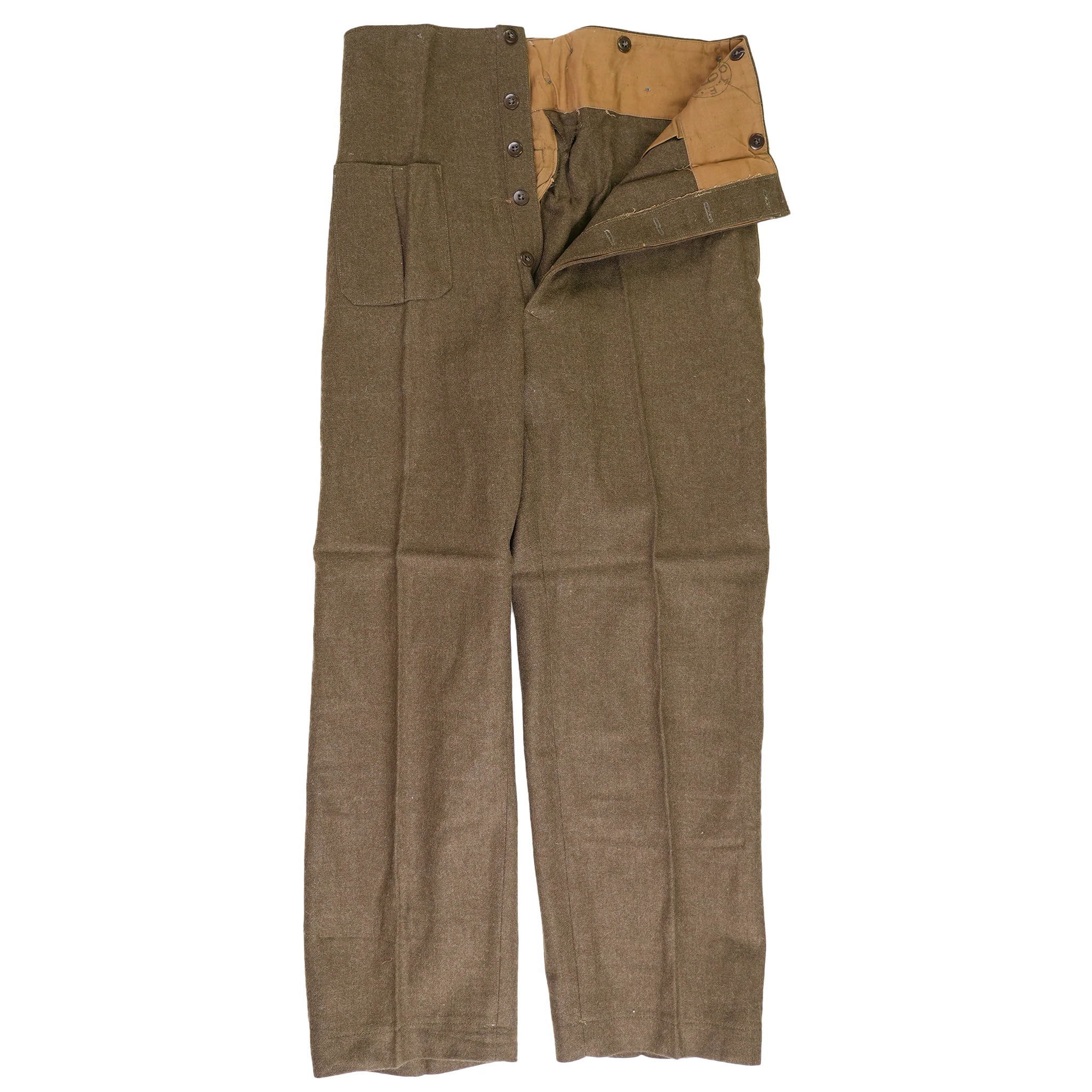 Issued Greek Wool Battledress Trousers - Image 3