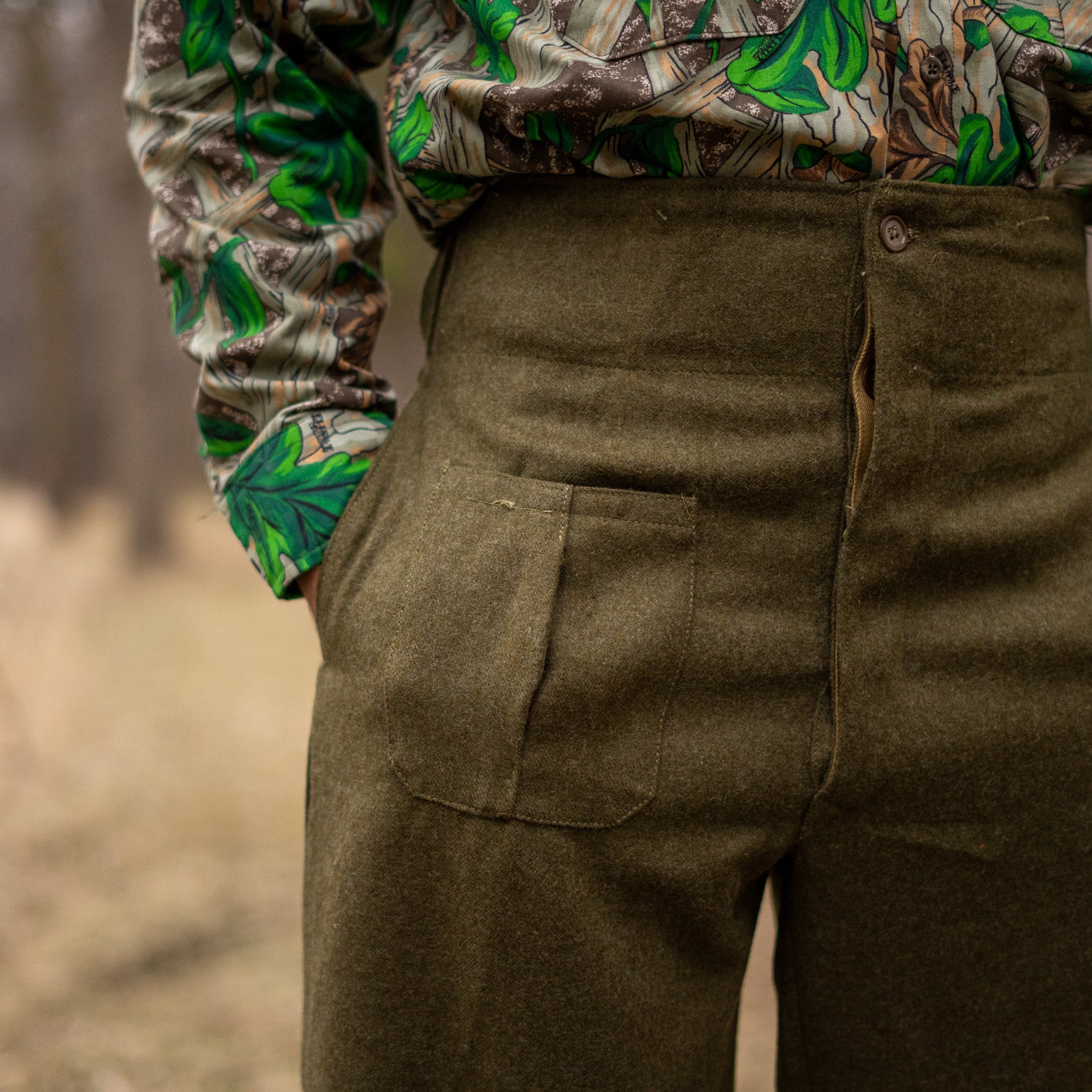 Issued Greek Wool Battledress Trousers - Image 5