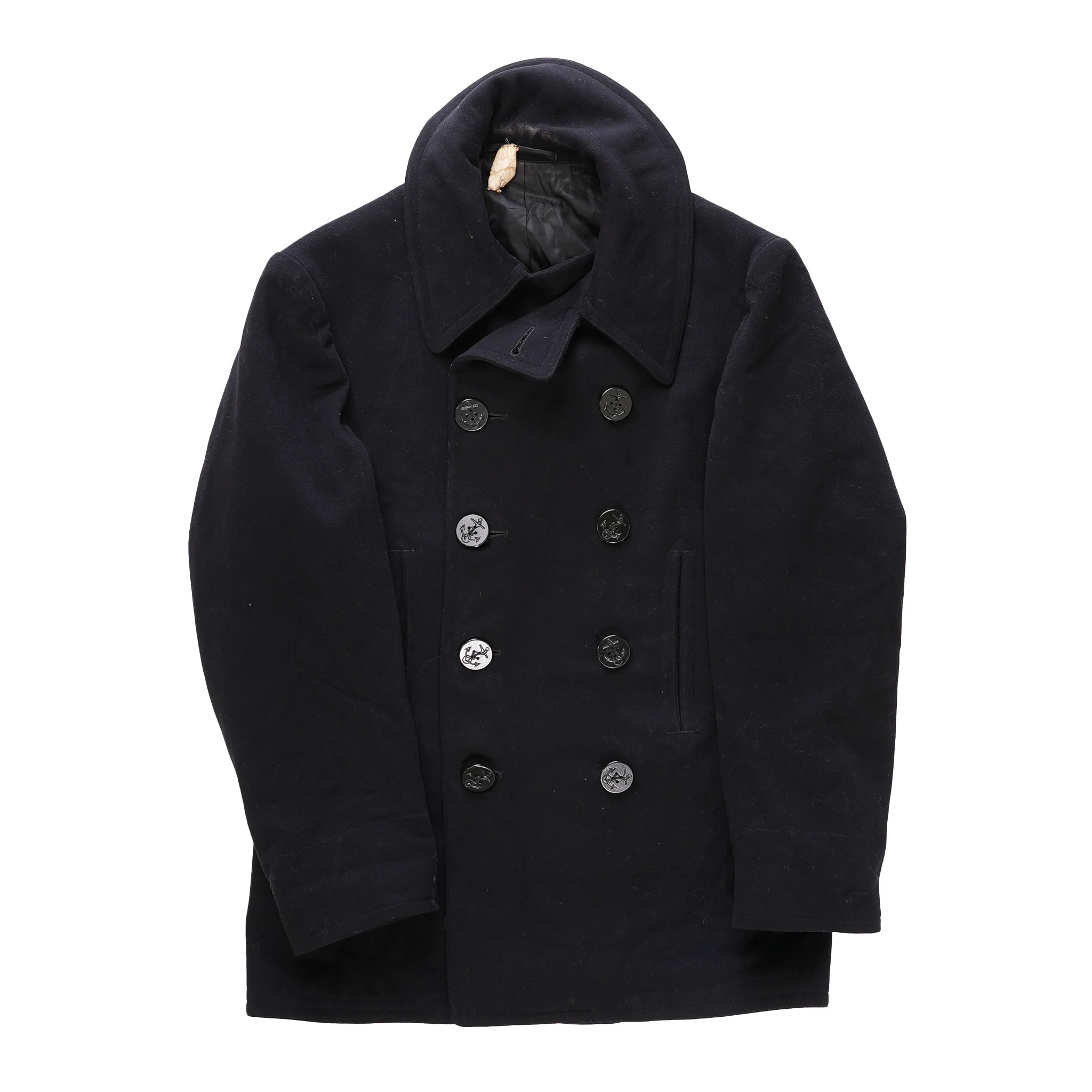 Grade 2 Vintage US Navy Blue Peacoat - Image 4