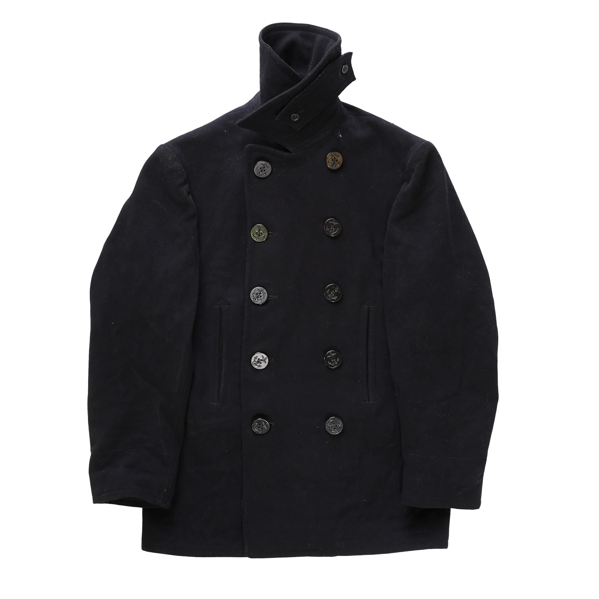 Grade 2 Vintage US Navy Blue Peacoat - Image 6