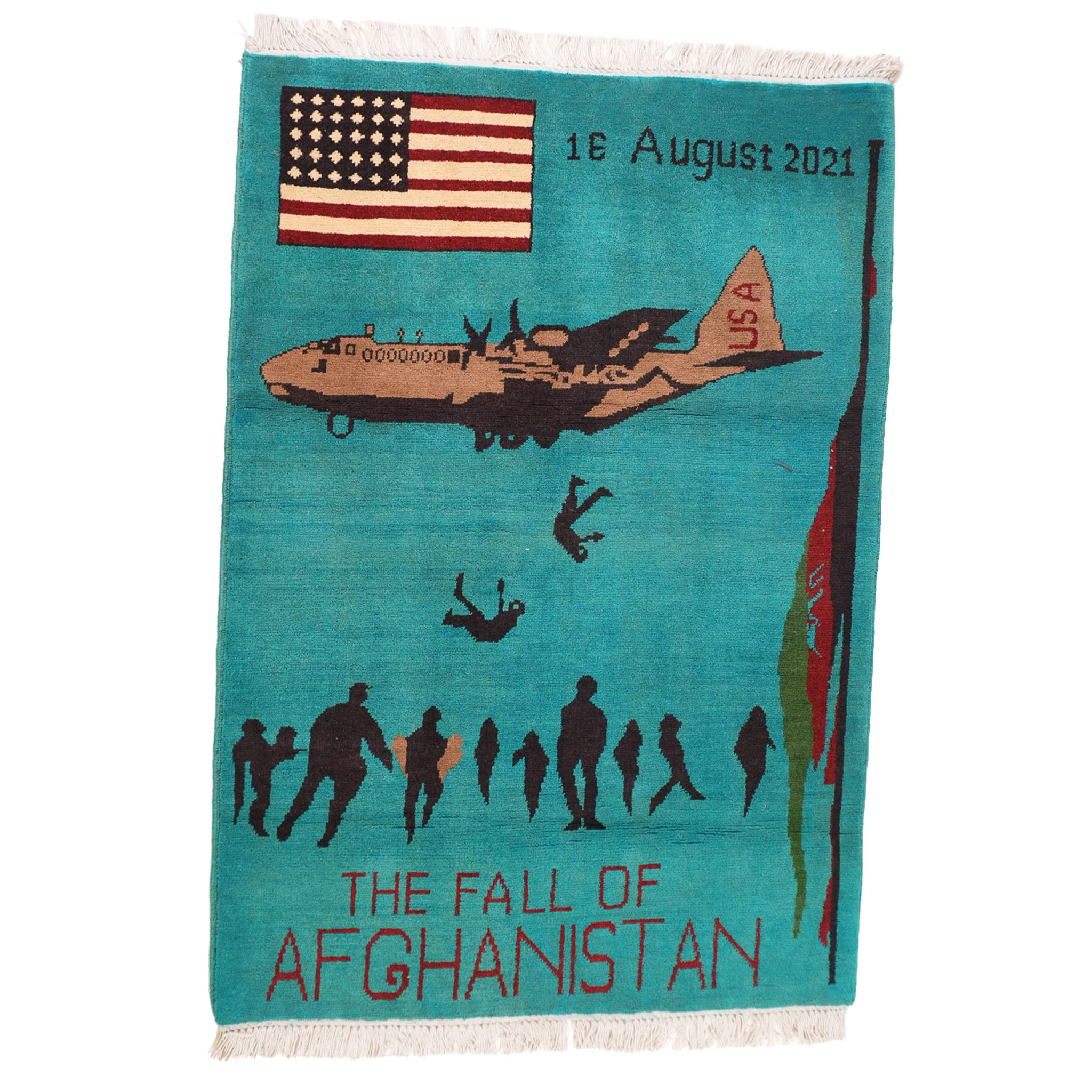 Large Fall of Afghanistan Rug - Image 8