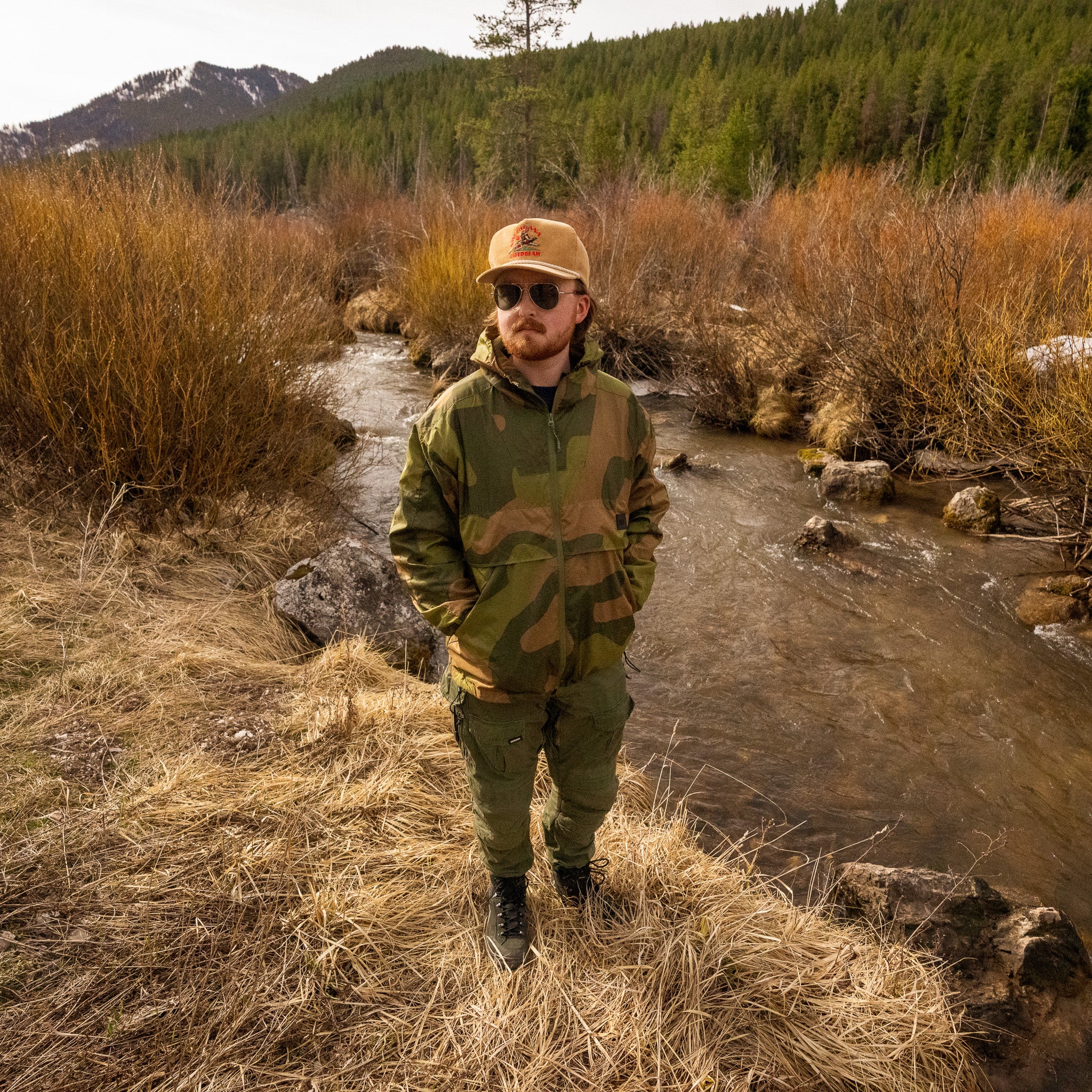 QILO x AP Retro Windbreaker in Norwegian Woodland - Image 6