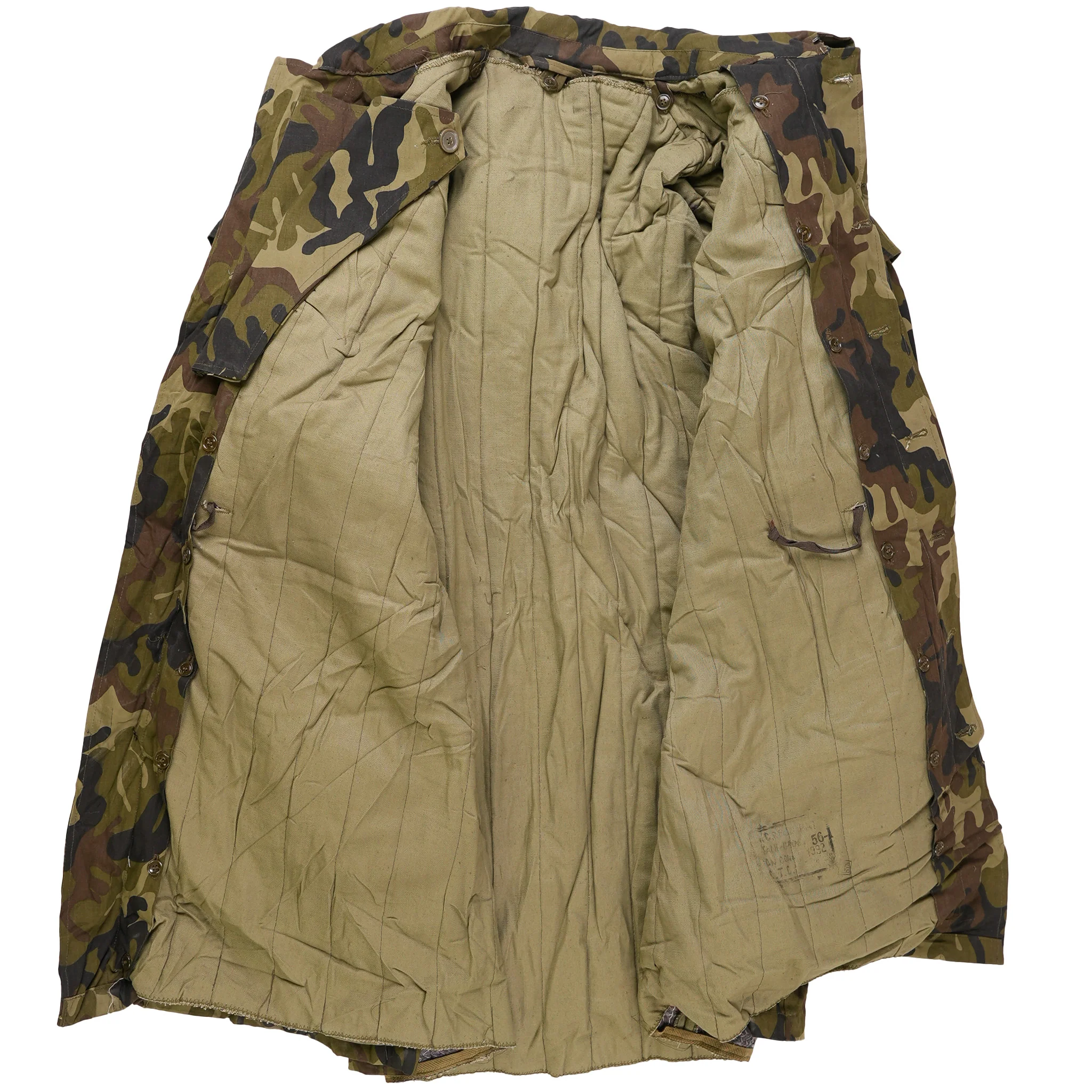 Issued Romanian M1990 Leaf Camouflage Parka w/Liner - Image 3