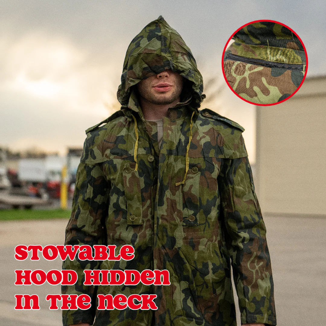 Issued Romanian M1990 Leaf Camouflage Parka w/Liner - Image 6