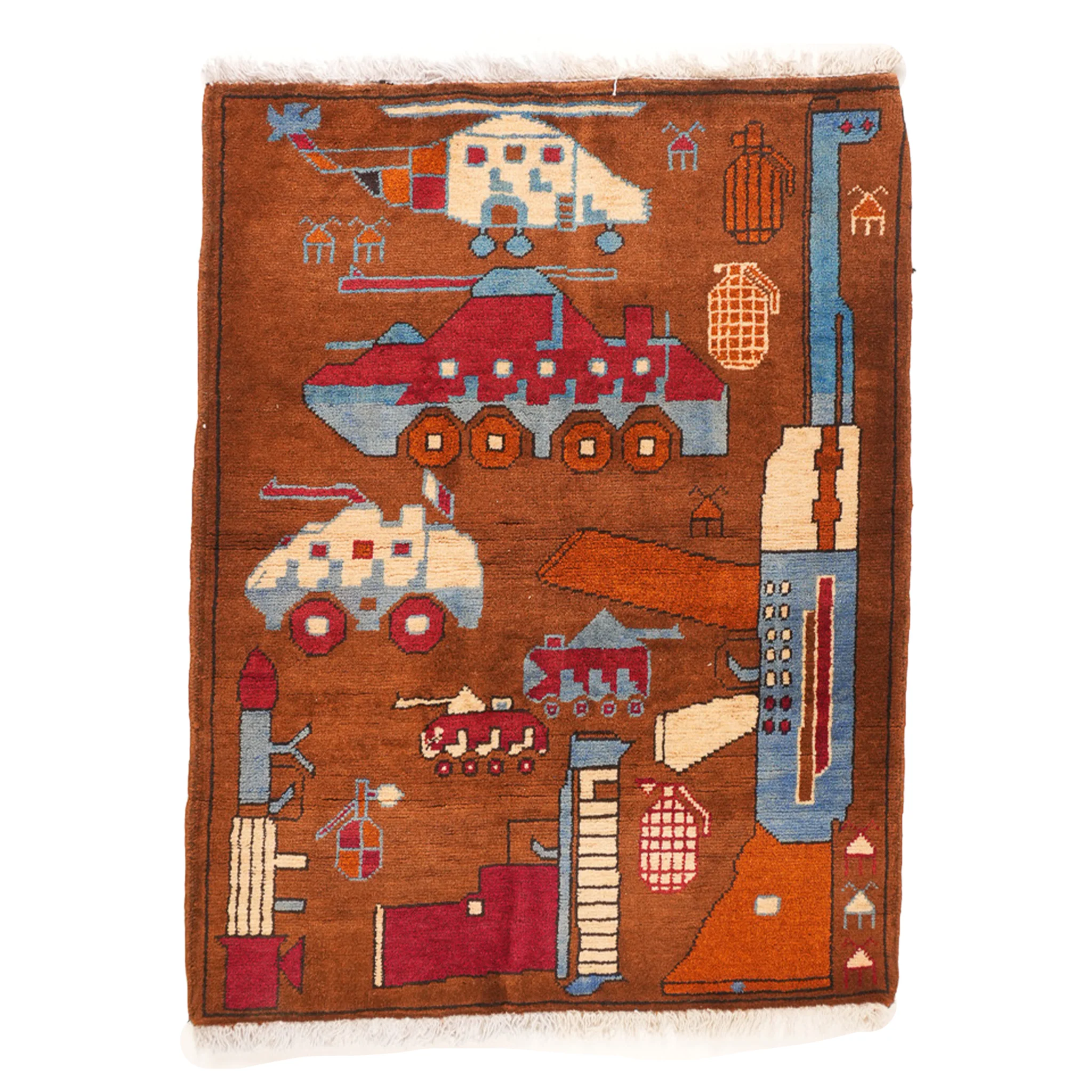 Single AK Pattern Afghan Rug - Image 3