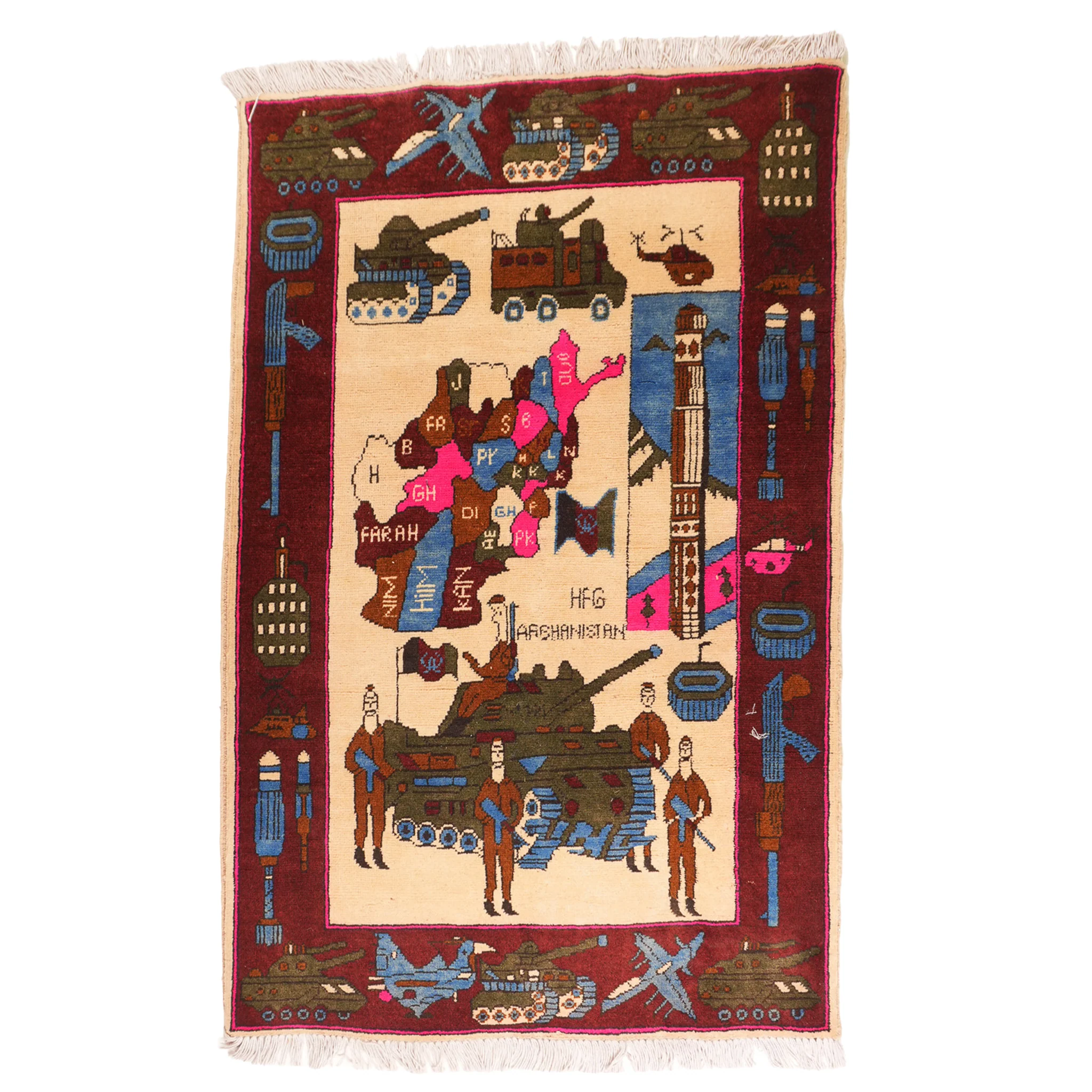Tank Posse Afghan Rug - Image 3