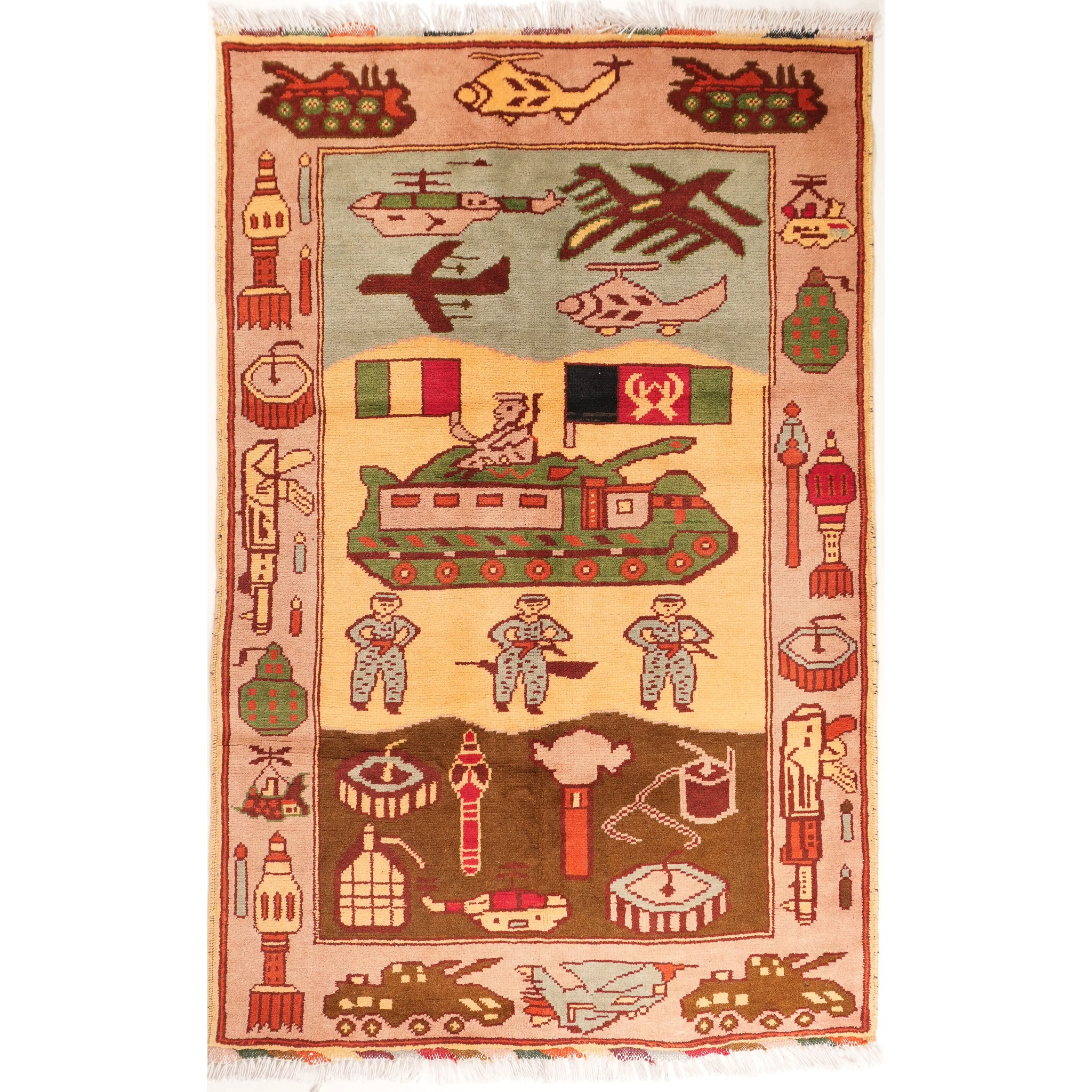 Tank Posse Afghan Rug - Image 4