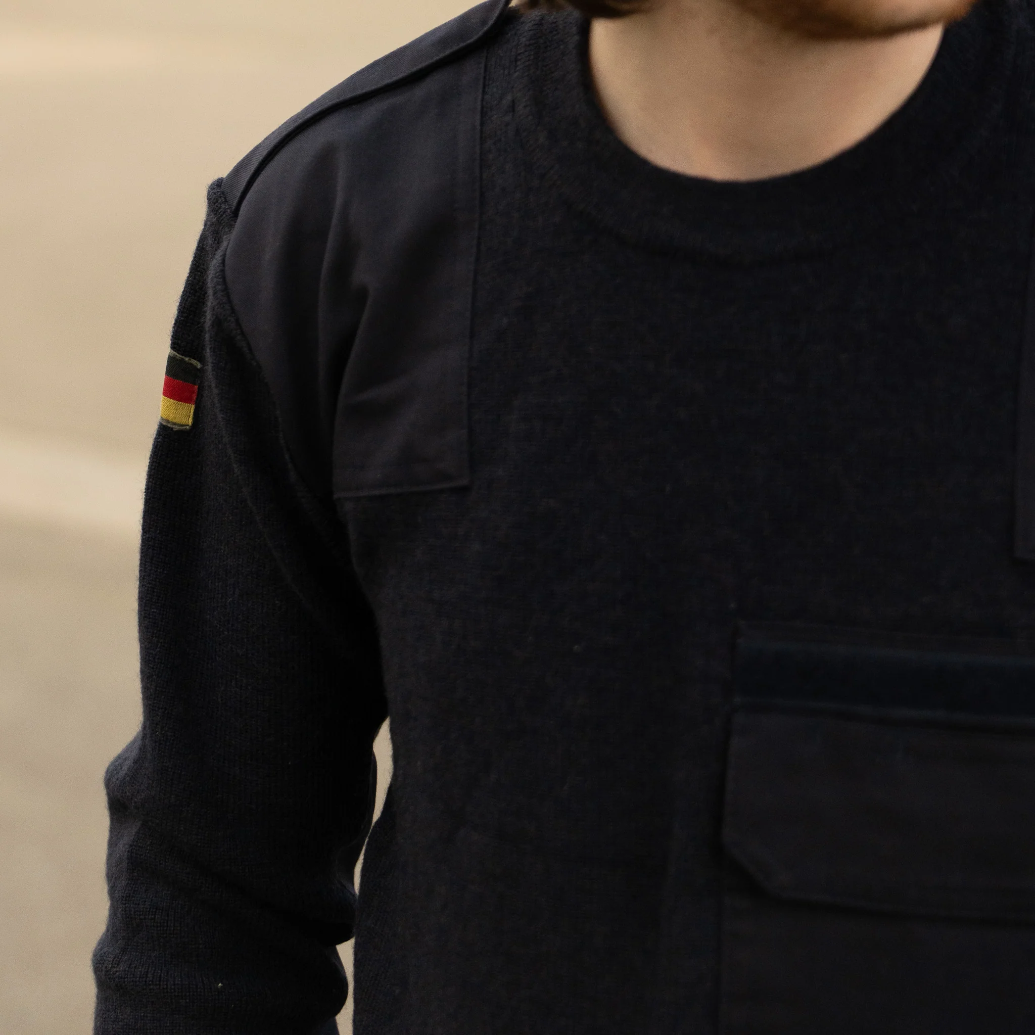 Issued German Blue Commando Sweater - Image 5