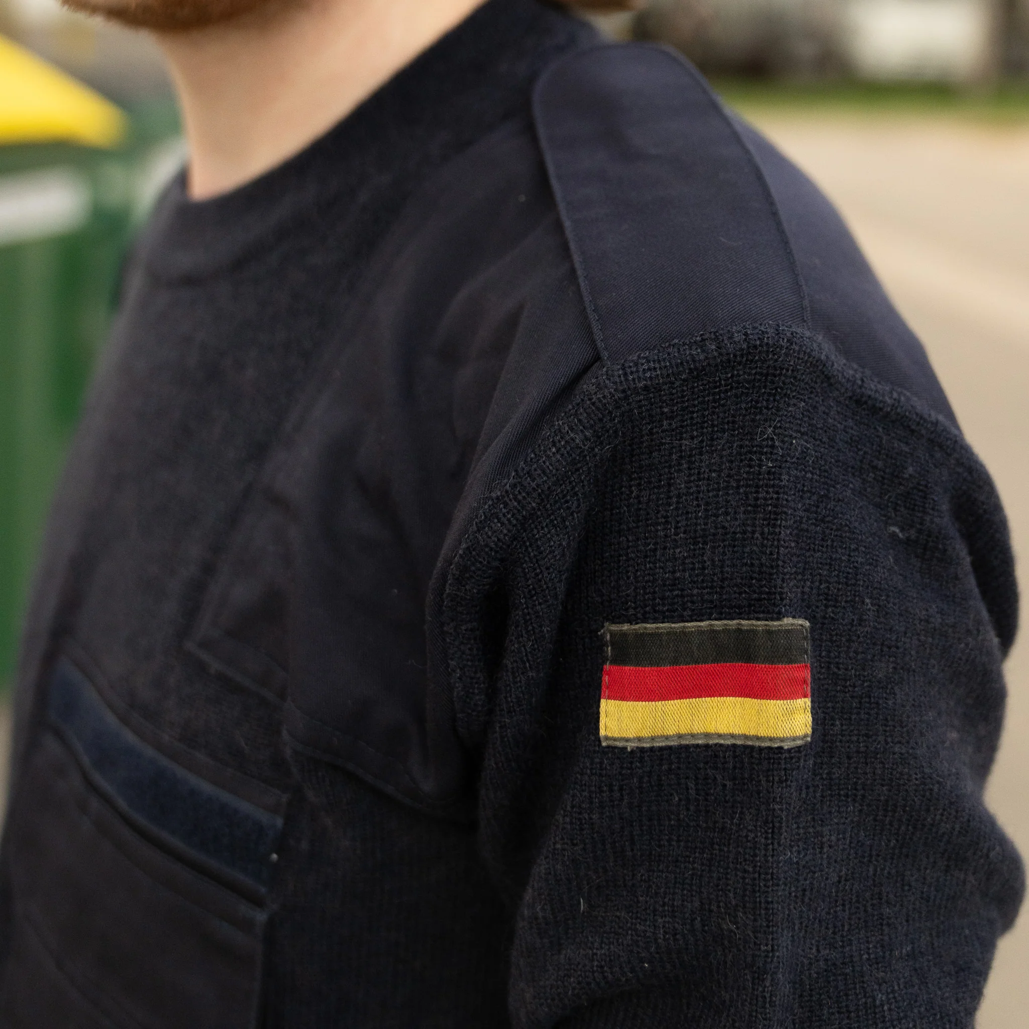 Issued German Blue Commando Sweater - Image 7