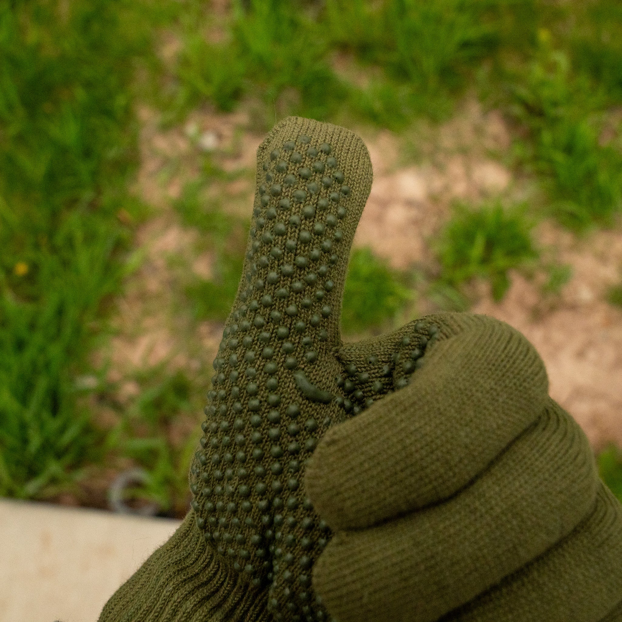 Issued USMC Grip Dot Gloves - Image 4