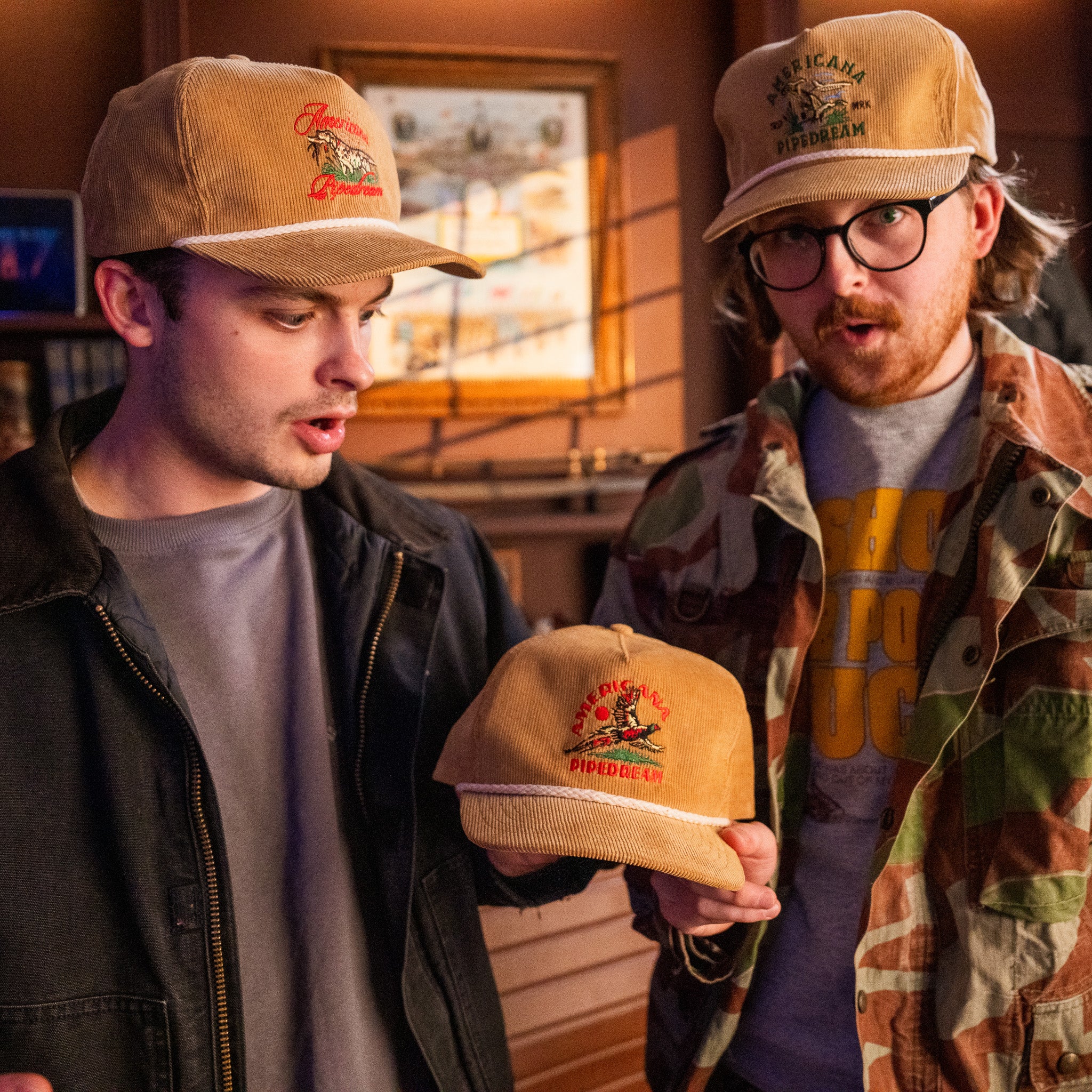 AP Corduroy Snapback Hat - Image 6