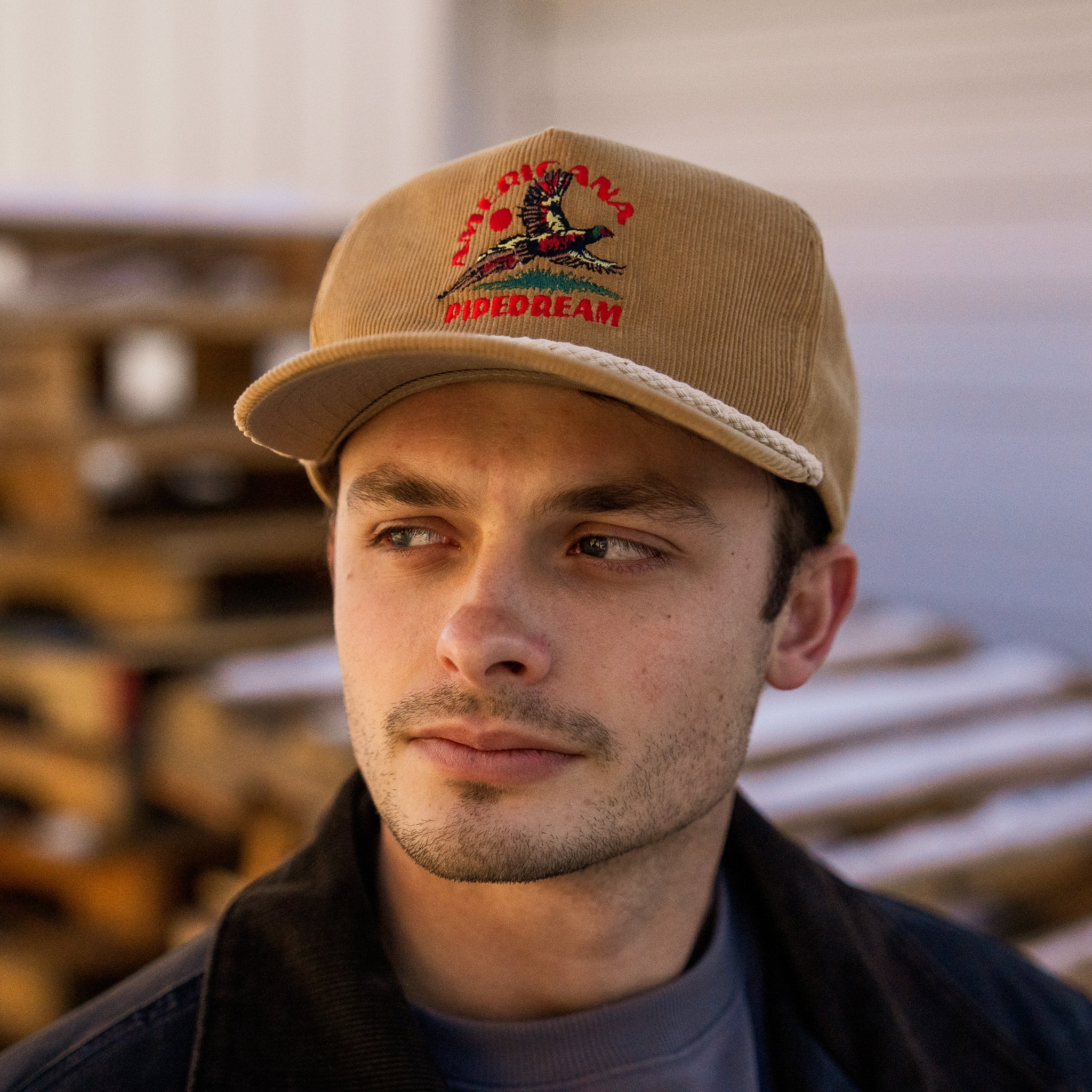 AP Corduroy Snapback Hat - Image 8