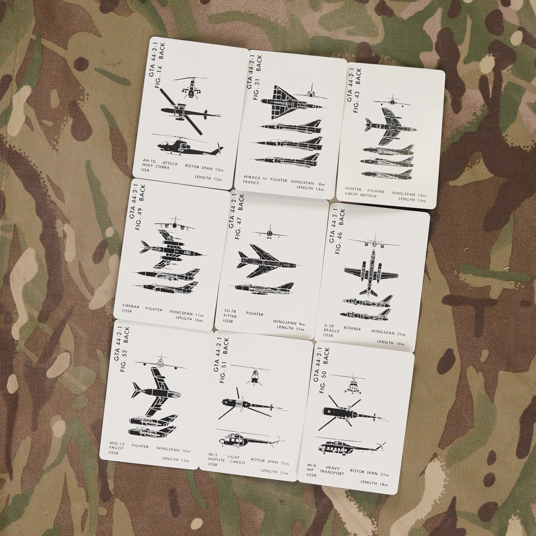 Vintage Aircraft Recognition Card Deck - Image 2