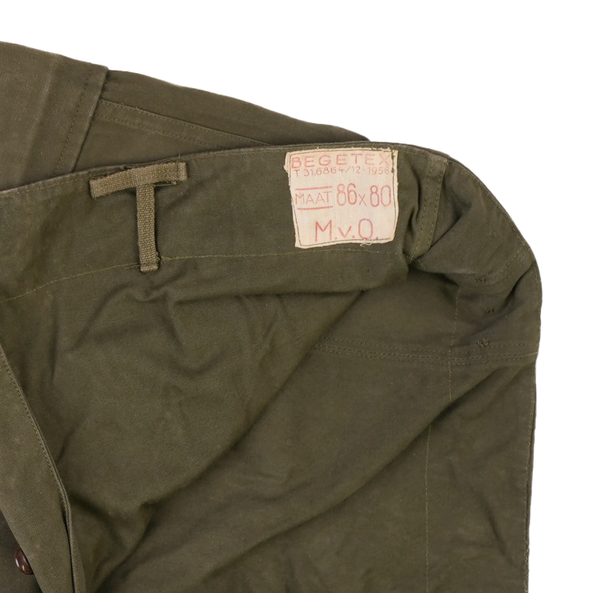 Vintage Dutch Canvas Fatigue Pants - Image 5