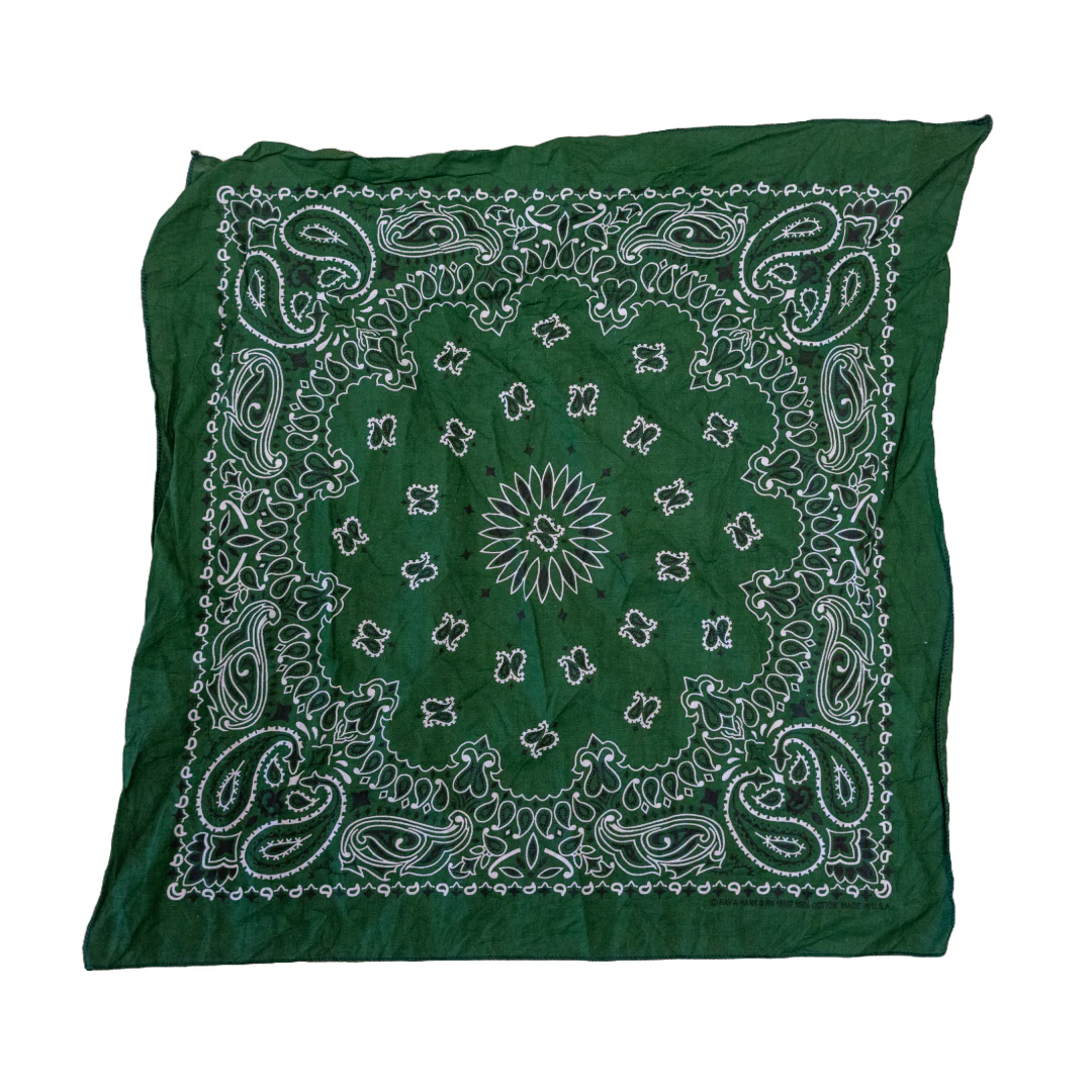 Vintage USA-Made Paisley Bandana - Image 4