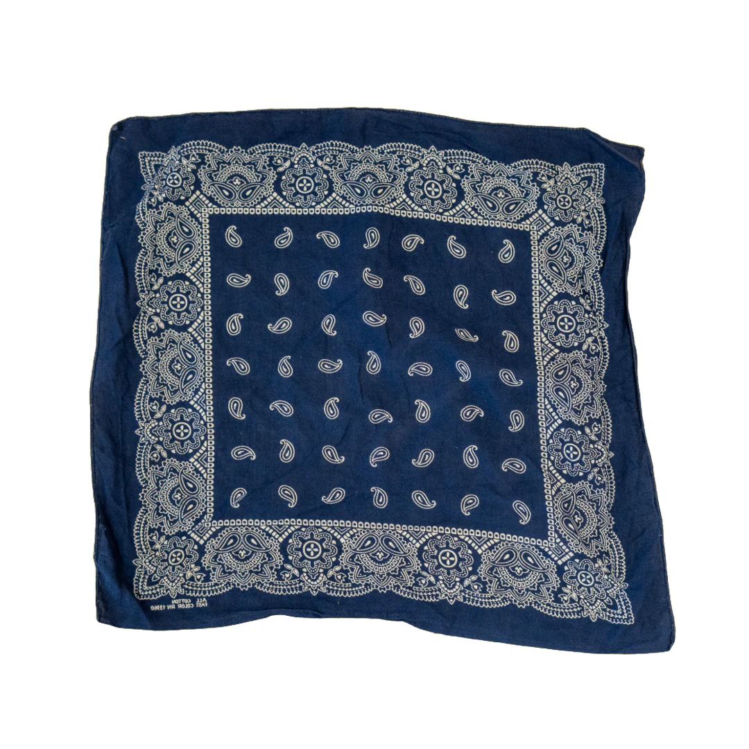 Vintage USA-Made Paisley Bandana - Image 6